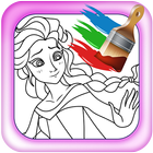 Coloring Princess Elsa Games icône