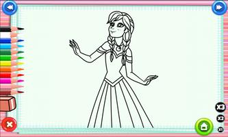 Coloring Princess Elsa Games capture d'écran 1