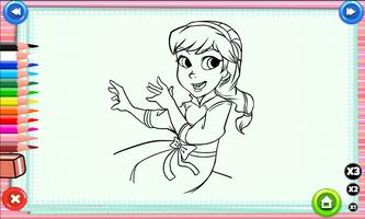 Coloring Princess Elsa Games capture d'écran 2