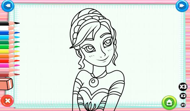 Berlatih mewarnai gambar Gambar Elsa Untuk Mewarnai