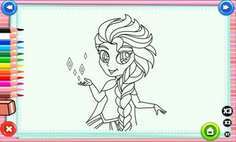 Elsa And Anna Coloring Pages capture d'écran 2