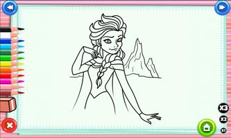 Elsa Anna Coloring Pages capture d'écran 1