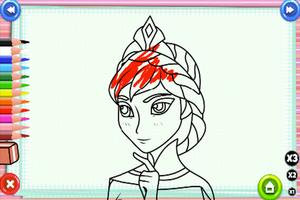 Princess Elsa Coloring Game screenshot 1