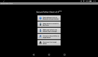 SecureTether Client syot layar 1