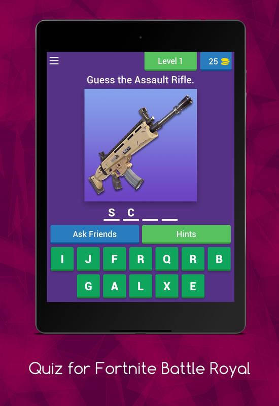 Quiz for Fortnite Battle Royale (Unofficial) para Android ...
