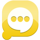 Easy SMS solid Yellow theme icône