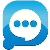Easy SMS solid Blue theme icon