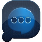 盤絲短信藍色科技主題 圖標