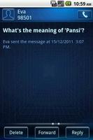 Easy SMS Blue Technology Theme captura de pantalla 2