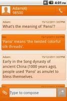 Easy SMS solid Orange theme capture d'écran 3