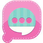 Easy SMS Pink Garden Theme иконка