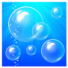 Bubbles & clock live wallpaper icon