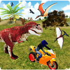 Jurassic Dinosaur Bike Racing Zeichen