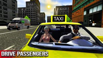 Conductor de taxi loco 3d captura de pantalla 3