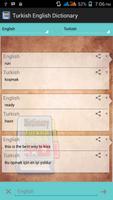 Turkish English Dictionary capture d'écran 1