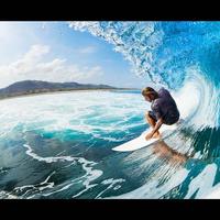 Surf Tahiti VR - Cardboard poster