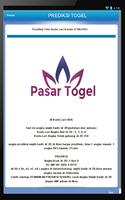Pasar Togel 4D Lottery Result capture d'écran 2
