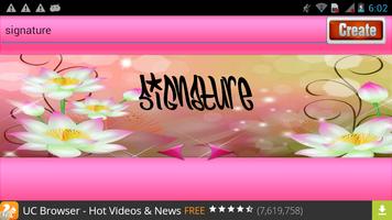 برنامه‌نما Signature Maker 2017 عکس از صفحه