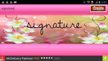 برنامه‌نما Signature Maker 2017 عکس از صفحه