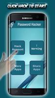 Password Hacker prank Plakat