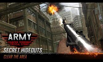 Army Counter Terrorist Critical Strike FPS Plakat