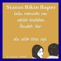 Status Bikin Baper الملصق