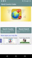 Country and Dialling Codes Plakat