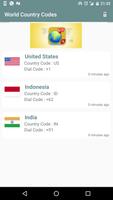 Country and Dialling Codes Screenshot 3
