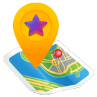 Share GPS & Add Place in Maps Zeichen