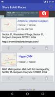 Share GPS & Add Place in Maps Screenshot 1