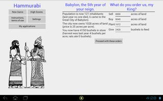 Hammurabi capture d'écran 3