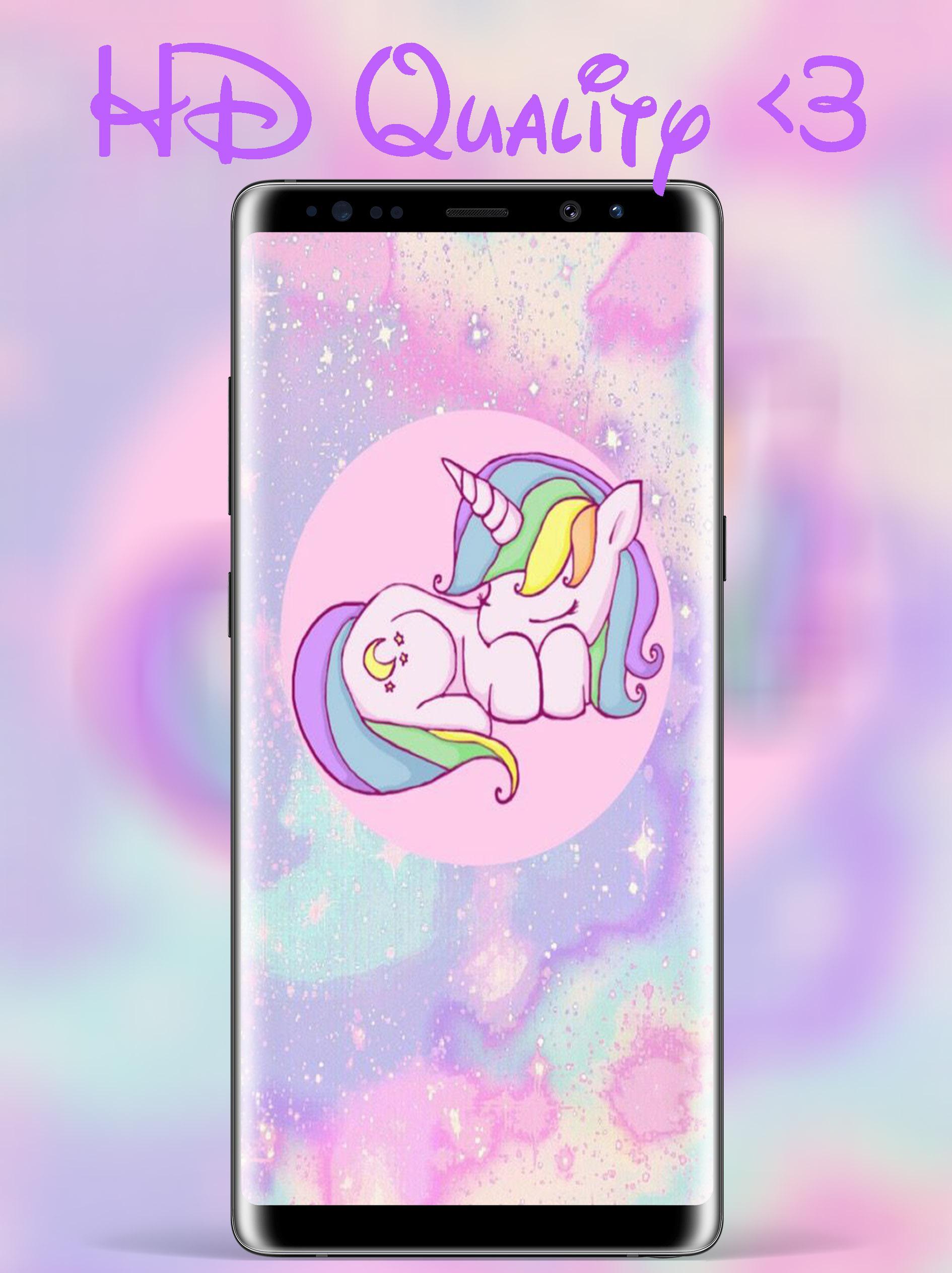 Nette Einhorn Hintergrunde Kawaii Hintergrunde Fur Android Apk Herunterladen