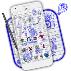 Paper Sketch Doodle Theme APK download