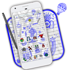 Paper Sketch Doodle Theme icono