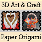 3D Paper Art and Craft Origami Zeichen