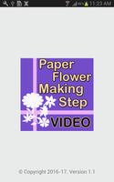 Poster Paper Flower Making Step Video