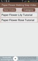 Paper Flower Making Step Video syot layar 1
