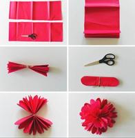 paper flower tutorials Affiche