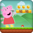 Free Peppapig : super pepa adventure 2018 icône