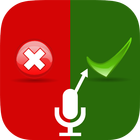 Detect lie with voice - Prank Zeichen