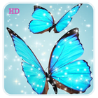 Cool Blue Butterfly HD Live WP آئیکن