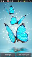 Cool Blue Butterfly HD Live WP スクリーンショット 1