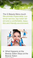 G Beauty Menu Affiche