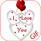 Love 3D GIF أيقونة