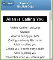 English Gazal Lyrics syot layar 1