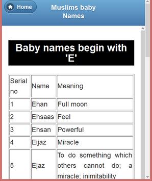 Muslim Child  Names (A-Z) screenshot 19