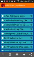 Valentine's Love Poems स्क्रीनशॉट 1
