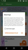 Microsoft NTFS USB Driver by Paragon Software تصوير الشاشة 1