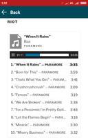Paramore Songs MP3 تصوير الشاشة 3
