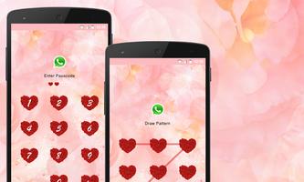 Love rose applock theme পোস্টার